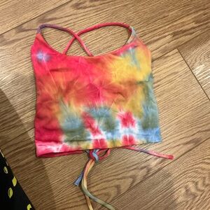 Colorful Tie-Dye Crop Top